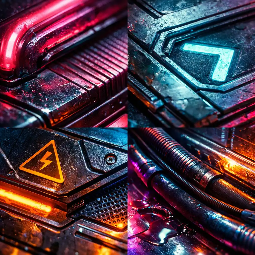 Neon textúra közelről