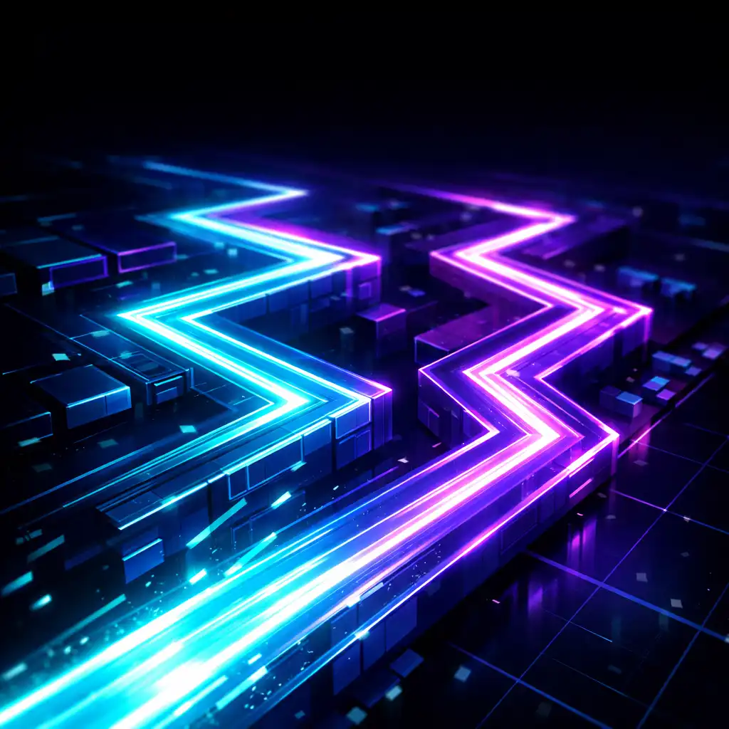 Energia útvonal neon pályán