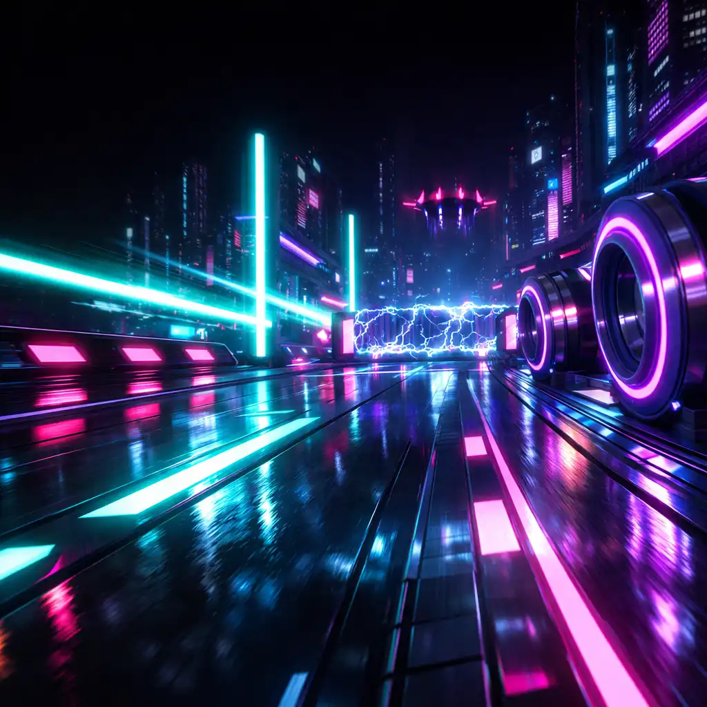 Neon pálya közelről